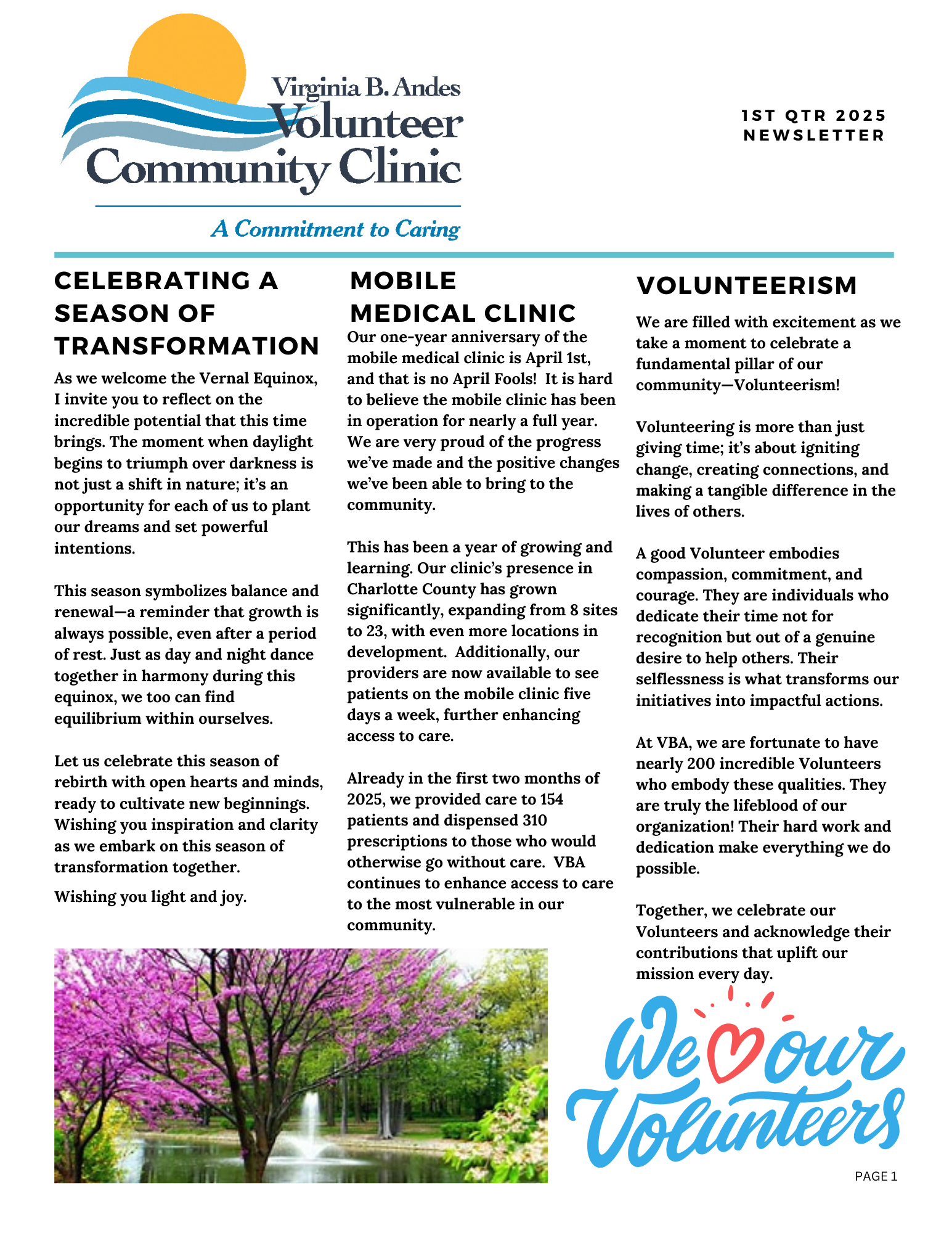 1st Qtr 2025 Newsletter