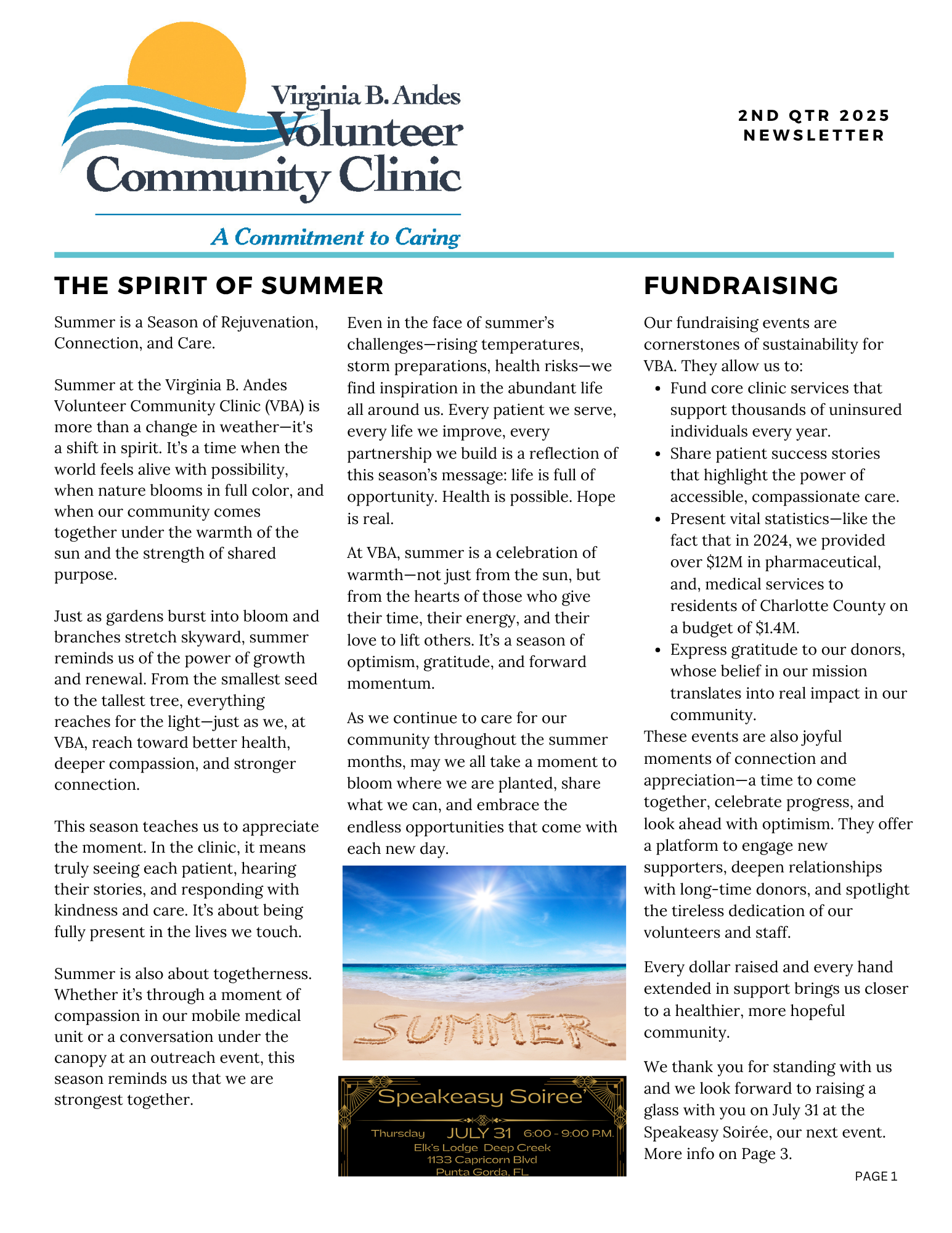 2nd Qtr 2025 Newsletter